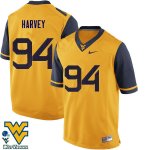 Men's West Virginia Mountaineers NCAA #94 Jalen Harvey Gold Authentic Nike Stitched College Football Jersey PO15S44RC